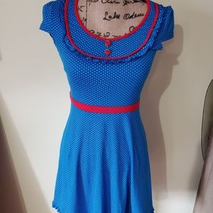Sourpuss Strawberry Pin up Dots Dress